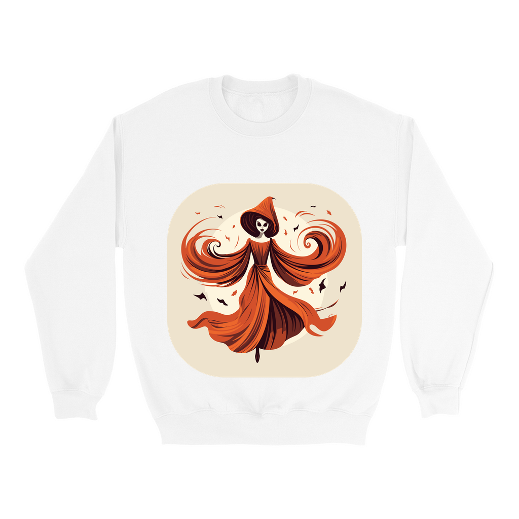 Explore our bewitching collection of Halloween sweatshirts, showcasing the mysterious allure of a vintage ghost on the front.