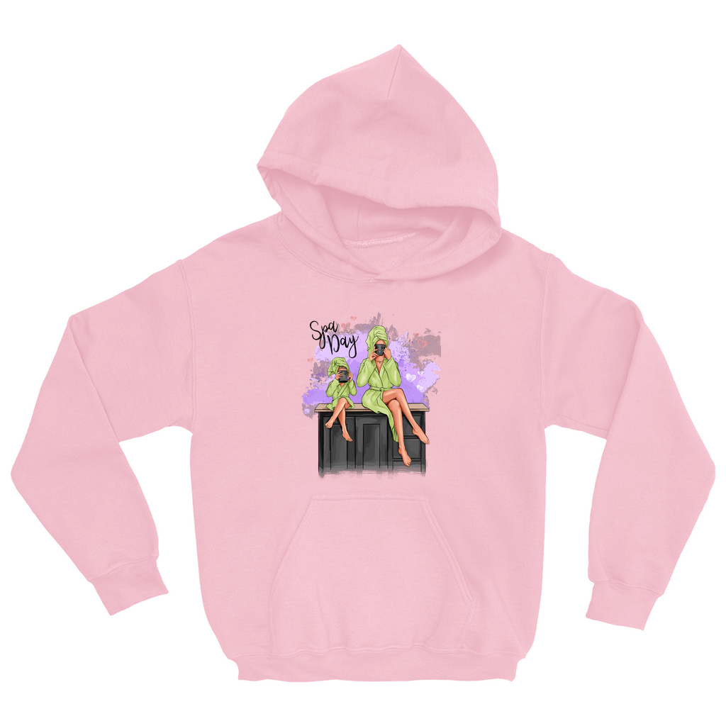 Introducing Our Customizable Spa Day Youth Pullover Hoodie - Where Comfort Meets Personalization for Young Ones!