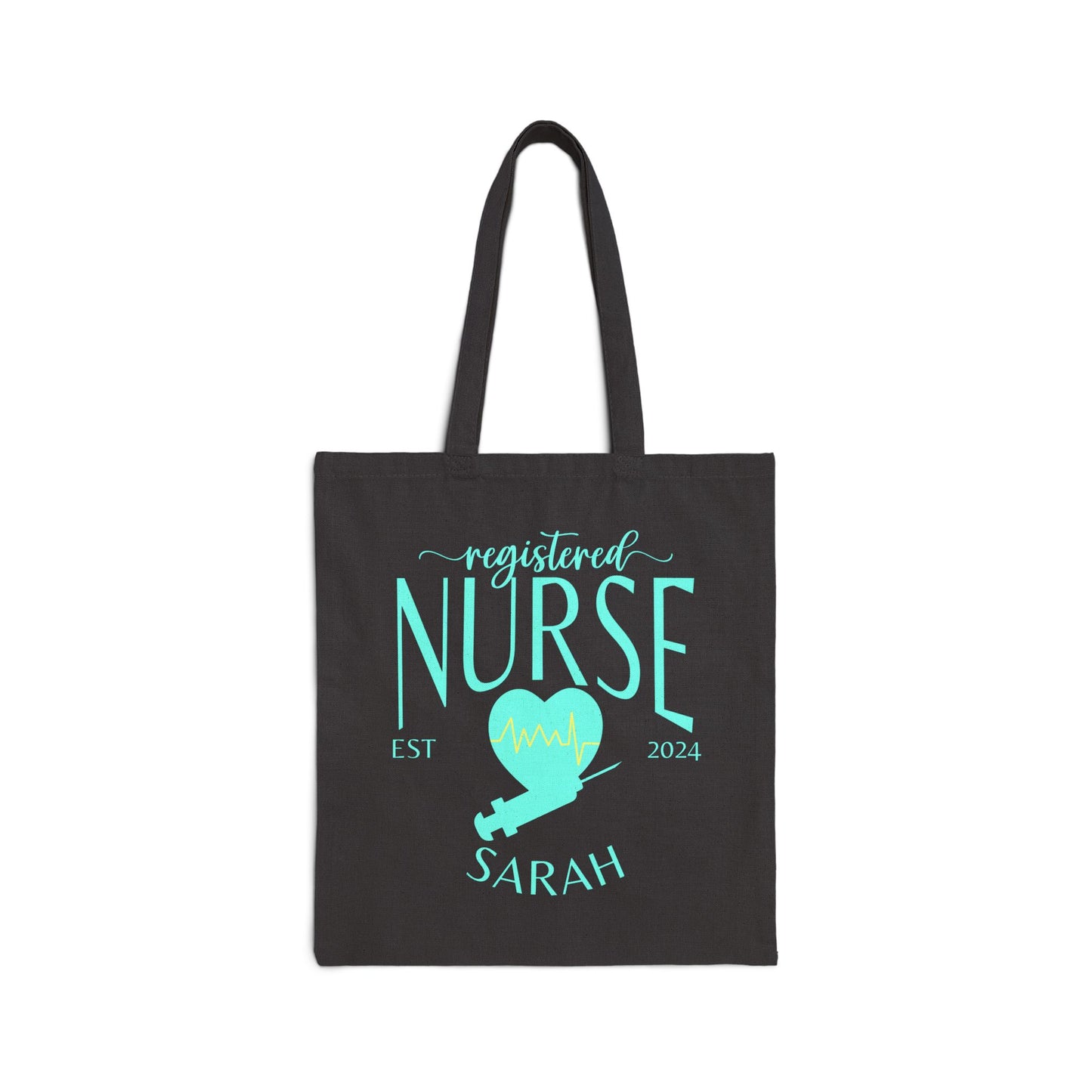 Personalized Cotton Canvas Nurse Tote Bags – Customizable with your Specialty, Nurse's Name and Year of Graduation! Cute Canvas Tote Bag Gift for Nurse Ecofriendly Bag