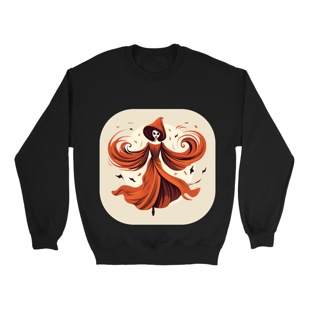 Explore our bewitching collection of Halloween sweatshirts, showcasing the mysterious allure of a vintage ghost on the front.