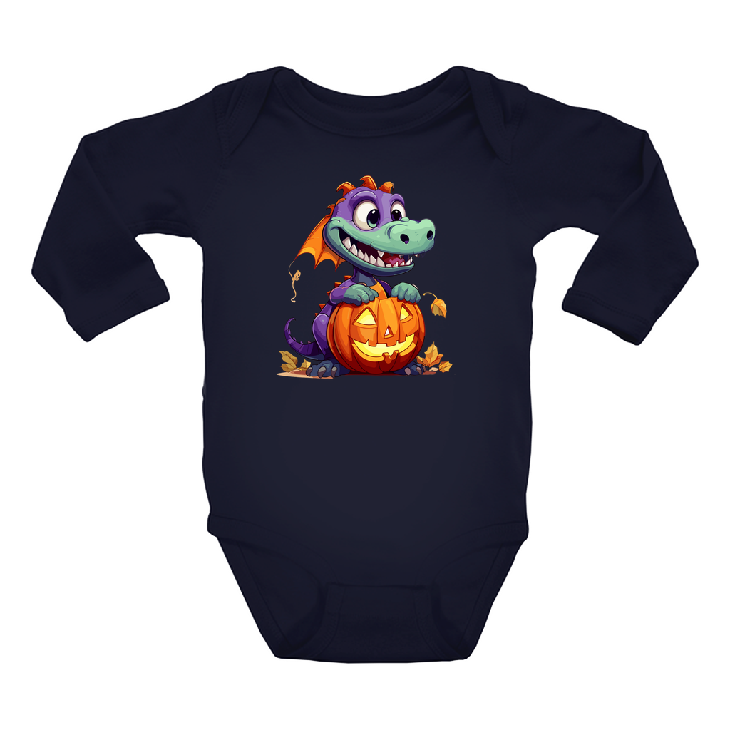 Infant Halloween Dinosaur Long Sleeve Onesie