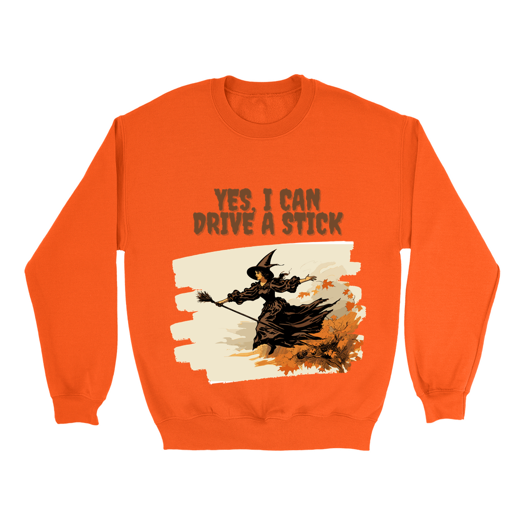 Explore our bewitching collection of Halloween sweatshirts, showcasing the mysterious allure of a witch on the front.