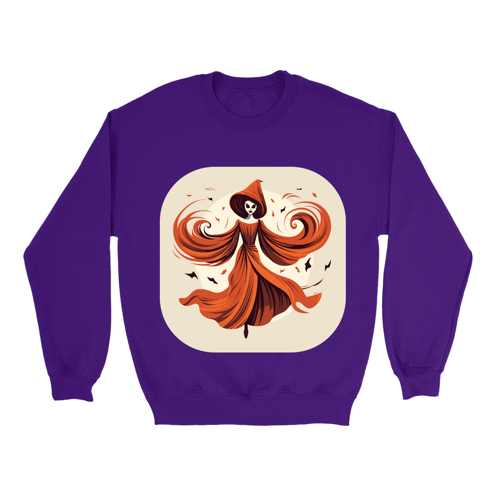 Explore our bewitching collection of Halloween sweatshirts, showcasing the mysterious allure of a vintage ghost on the front.