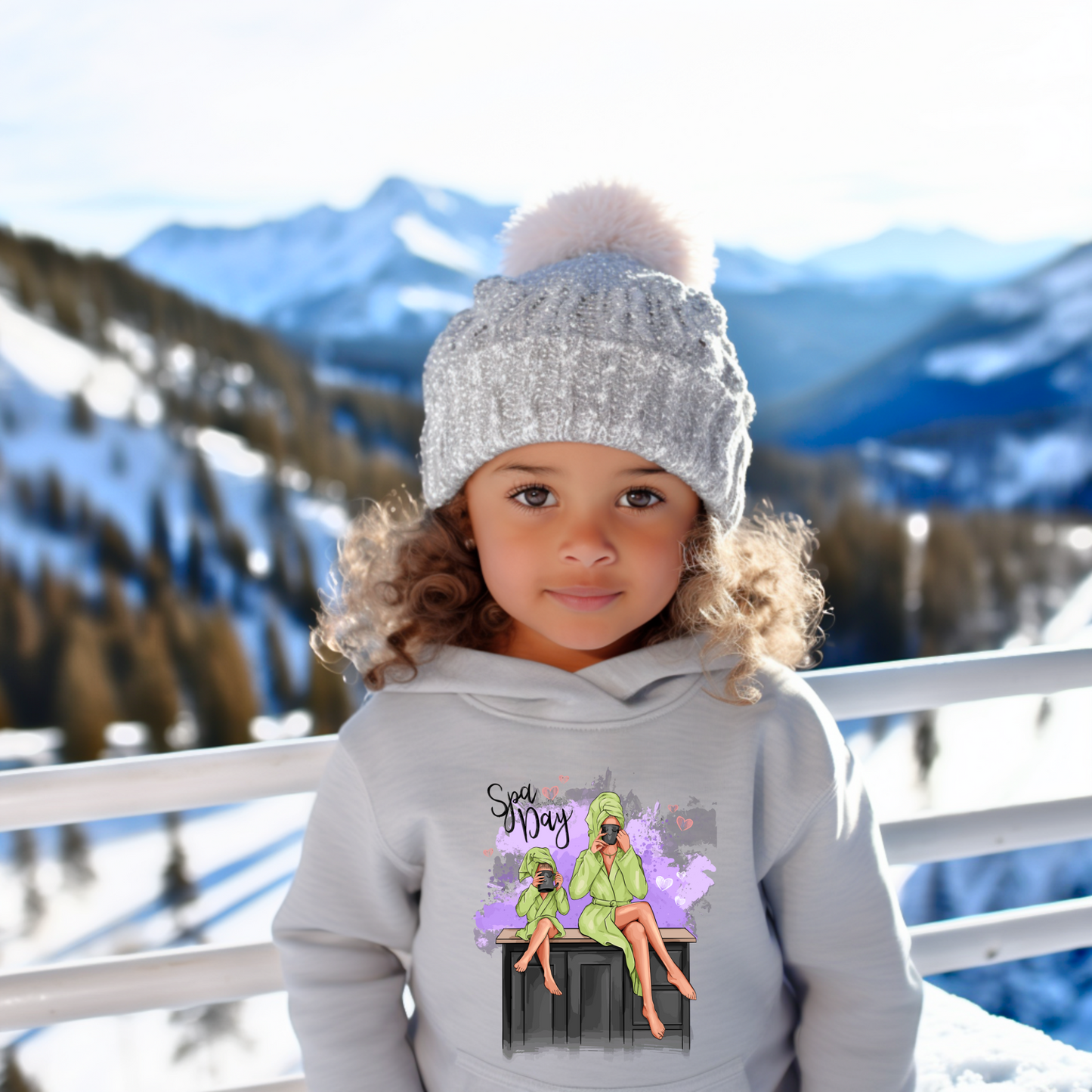 Introducing Our Customizable Spa Day Youth Pullover Hoodie - Where Comfort Meets Personalization for Young Ones!