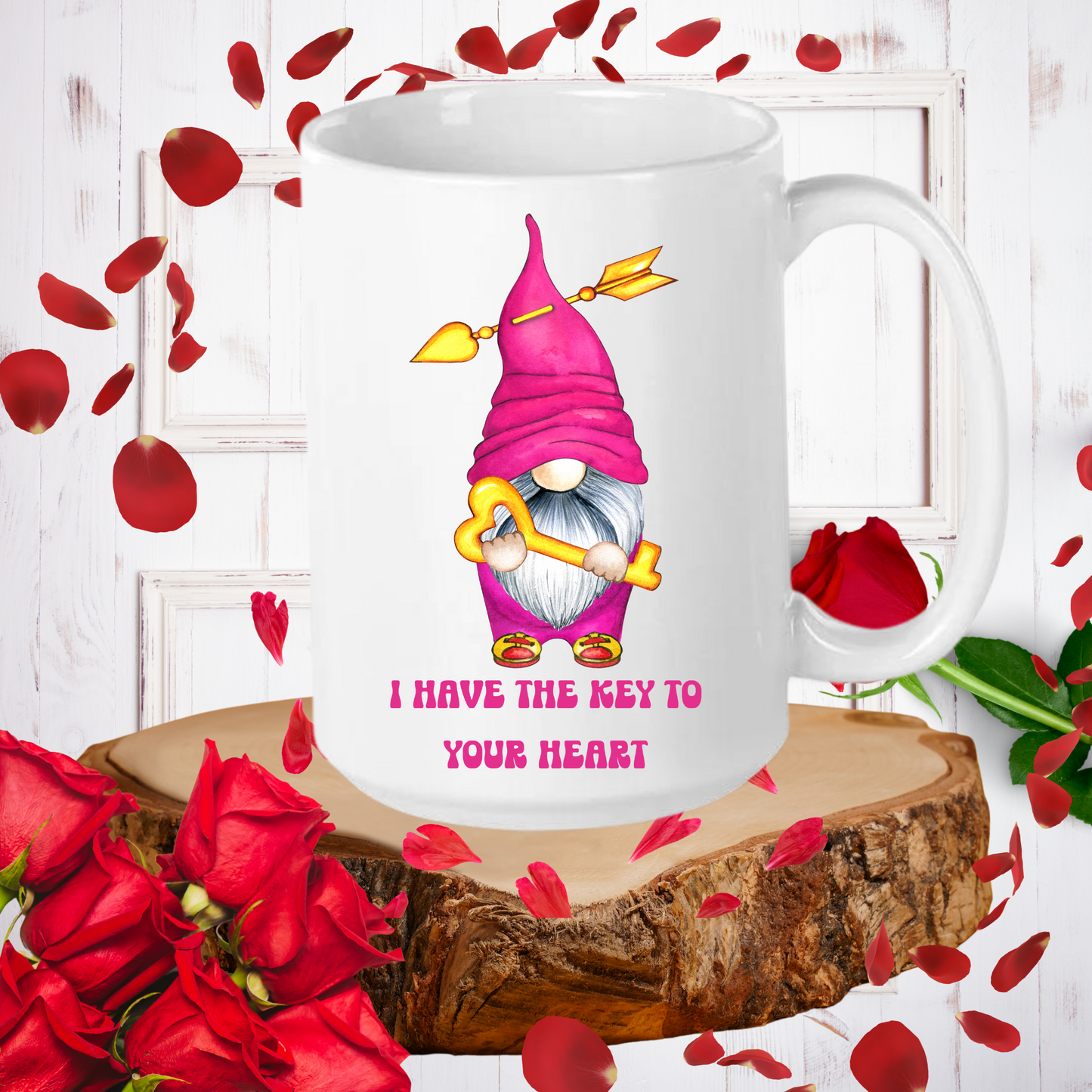 Radiant Romance: "Love Is" Valentine's Day Mugs - Sip Love, Share Joy. Dishwasher and Microwave Safe. 11oz & 15oz Sizes. Double-Sided Design.