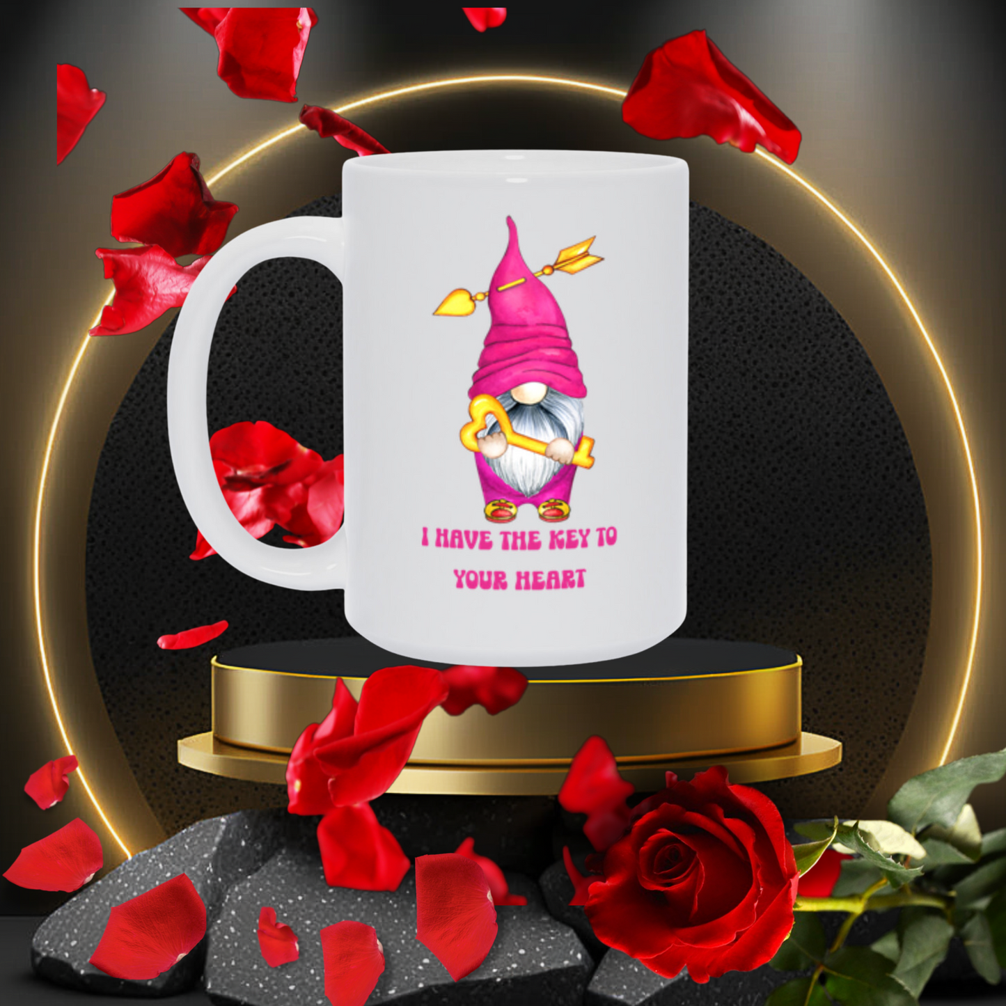 Radiant Romance: "Love Is" Valentine's Day Mugs - Sip Love, Share Joy. Dishwasher and Microwave Safe. 11oz & 15oz Sizes. Double-Sided Design.