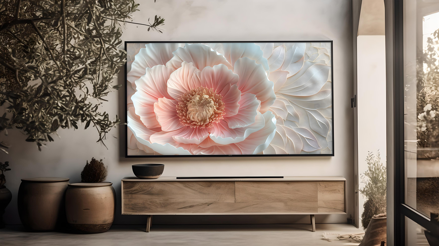 Vintage Vistas: Transform Your TV into a Textured Masterpiece. Frame TV Peony Art, Vintage Floral Peony Digital Download Art File, Peonies TV Art Frame, Summer Peony Art for Frame TV