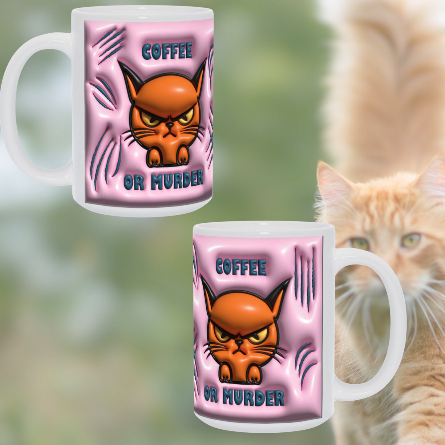 How to Brew Smirks: The 'Coffee or Murder' Angry Cat Mug