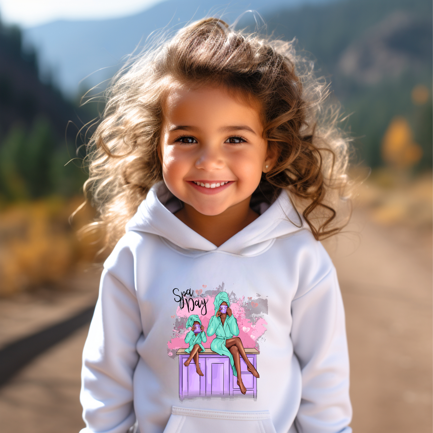 Introducing Our Customizable Spa Day Youth Pullover Hoodie - Where Comfort Meets Personalization for Young Ones!