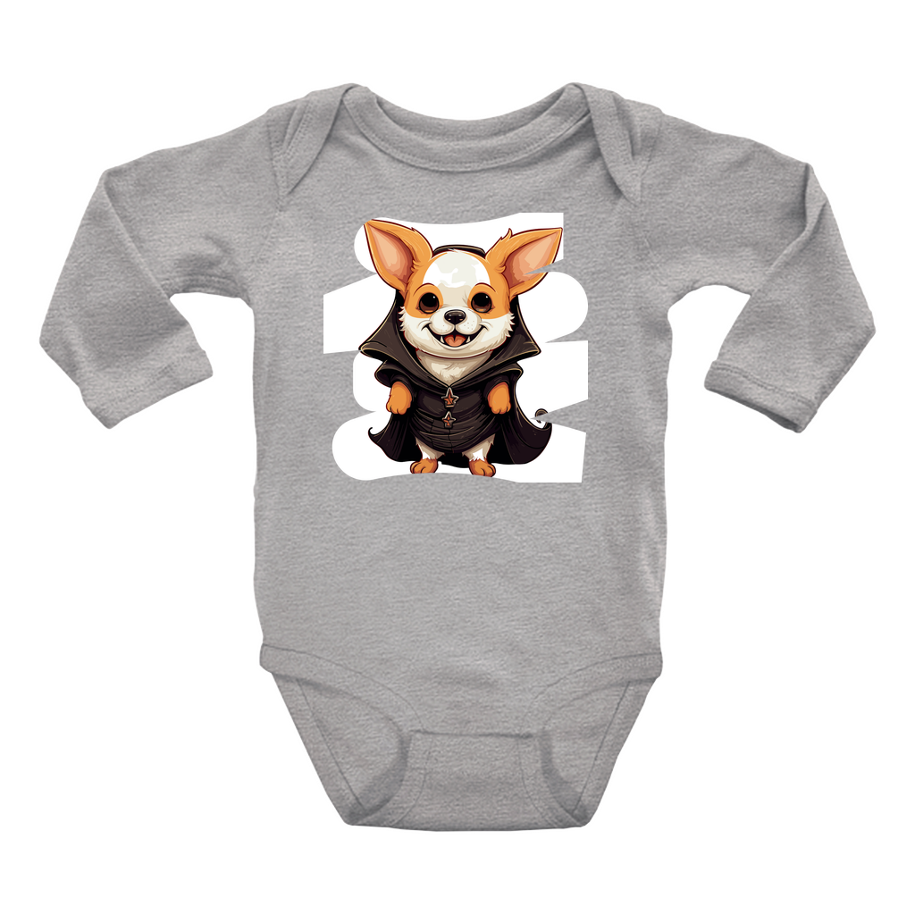 Infant Halloween Corgi Long Sleeve Onesie