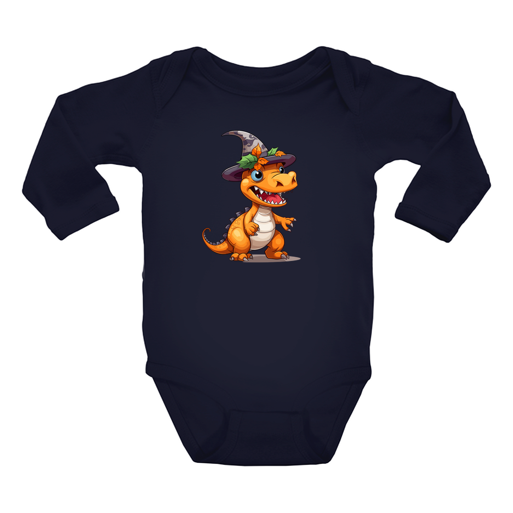 Infant Halloween Dinosaur Long Sleeve Onesie