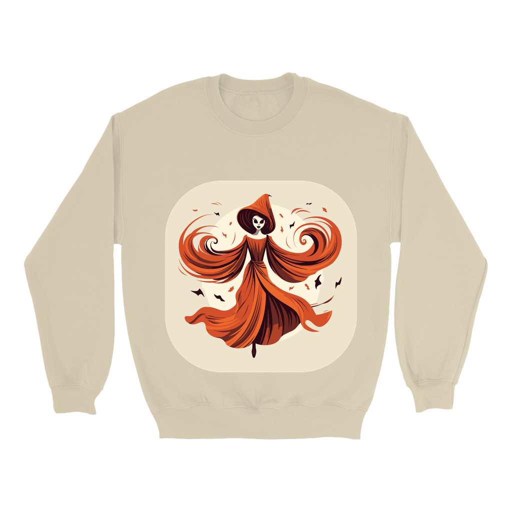 Explore our bewitching collection of Halloween sweatshirts, showcasing the mysterious allure of a vintage ghost on the front.