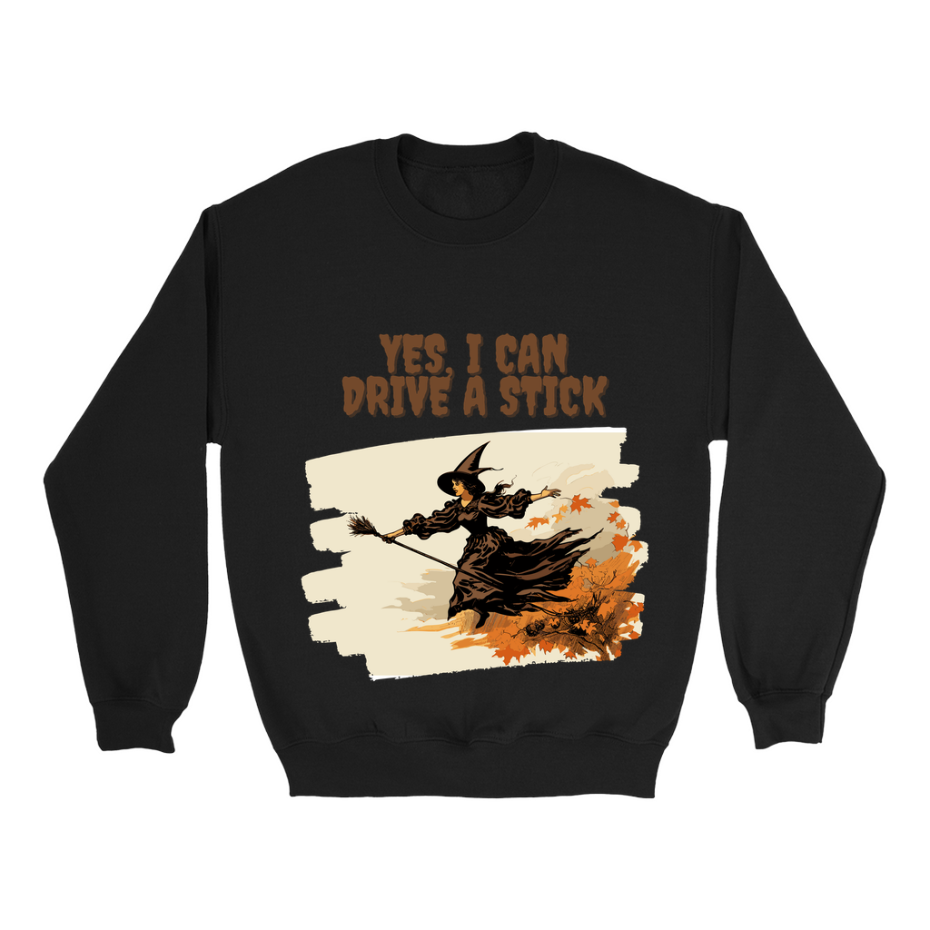 Explore our bewitching collection of Halloween sweatshirts, showcasing the mysterious allure of a witch on the front.
