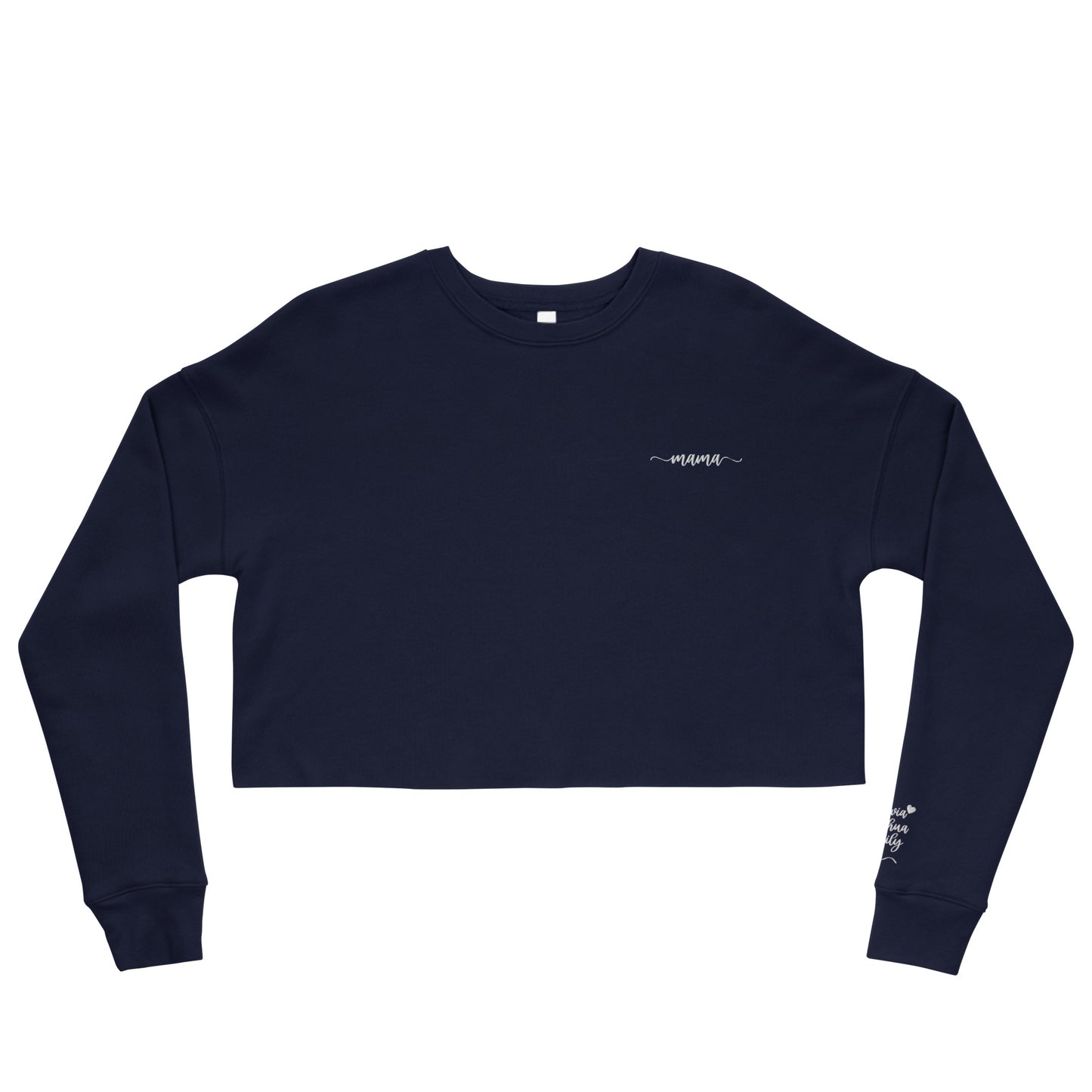 Embrace Warmth and Love: The Ultimate Personalized Cropped Sweatshirt for Every Special Occasion. Bella Canva 7503.