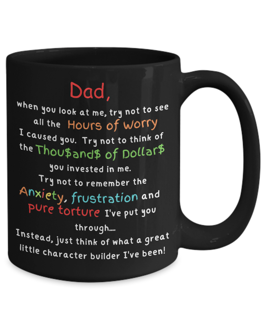 Laugh & Sip: Delightful Character Builder Mugs for Dad - Perfect for Every Sip & Smile!