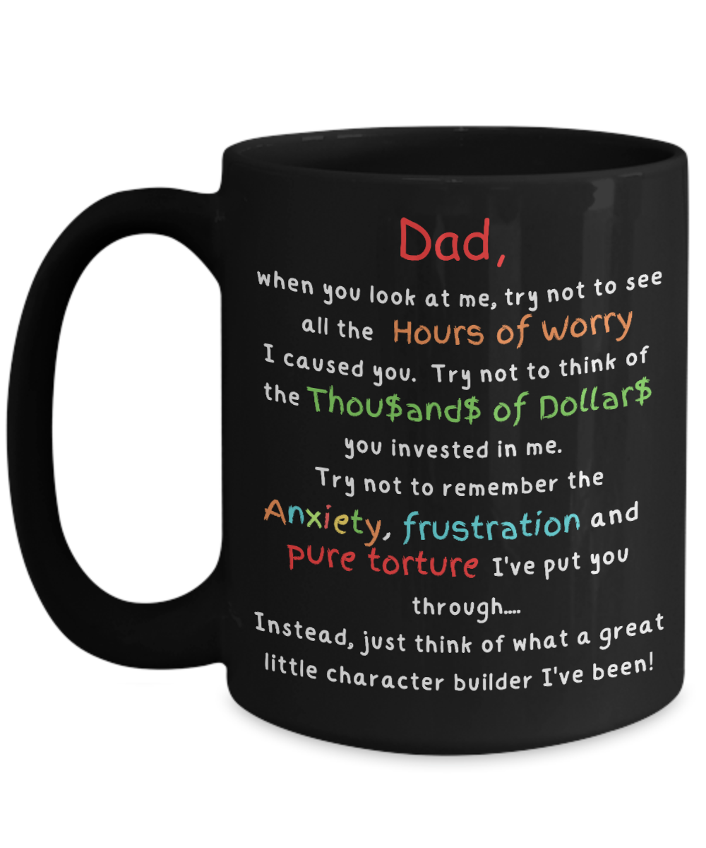 Laugh & Sip: Delightful Character Builder Mugs for Dad - Perfect for Every Sip & Smile!