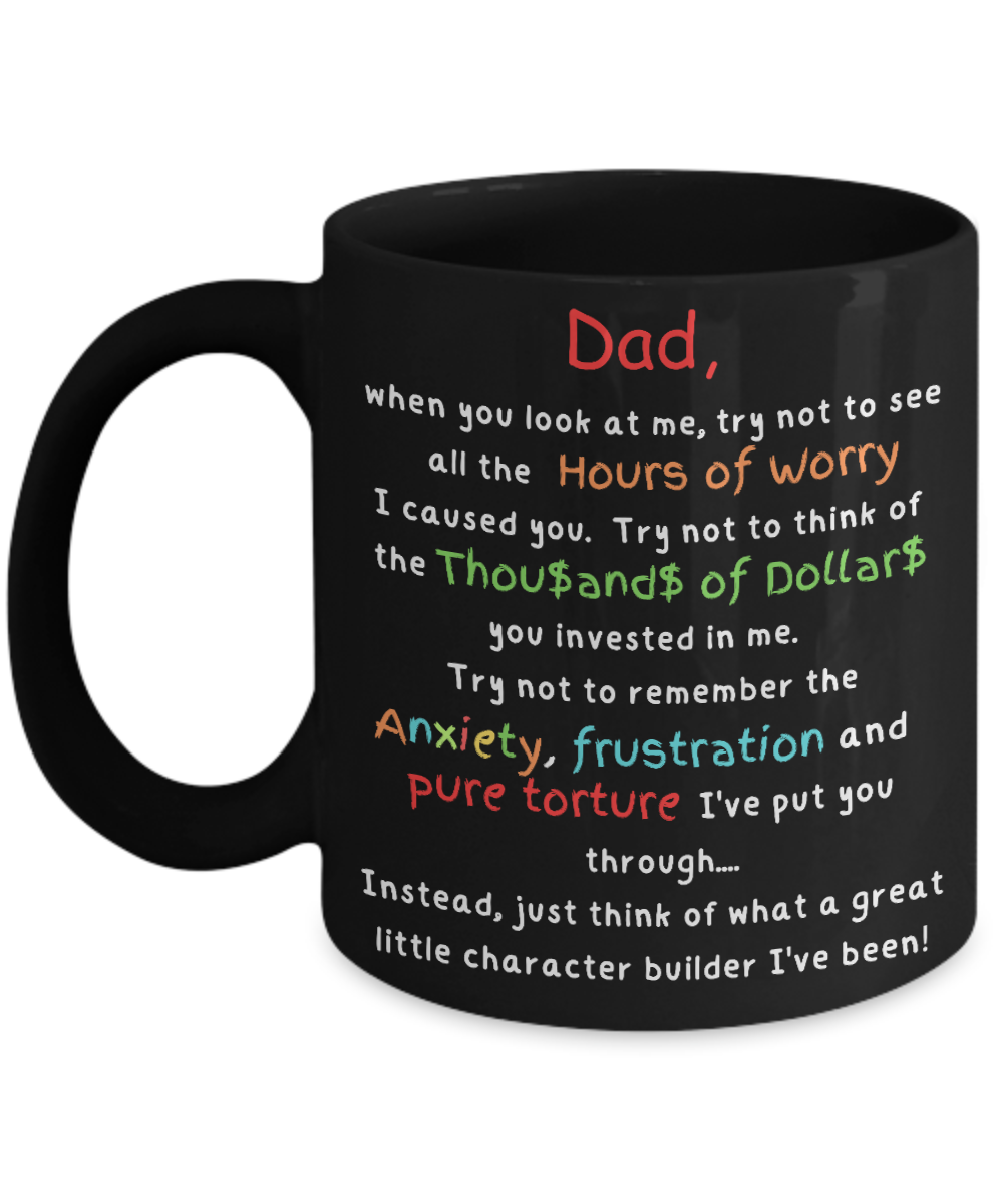 Laugh & Sip: Delightful Character Builder Mugs for Dad - Perfect for Every Sip & Smile!