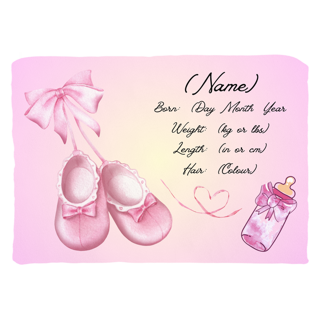 Personalised plush faux suede Pink Ballet Shoes' Throw Cushion, a cherished keepsake for life's precious moments!
