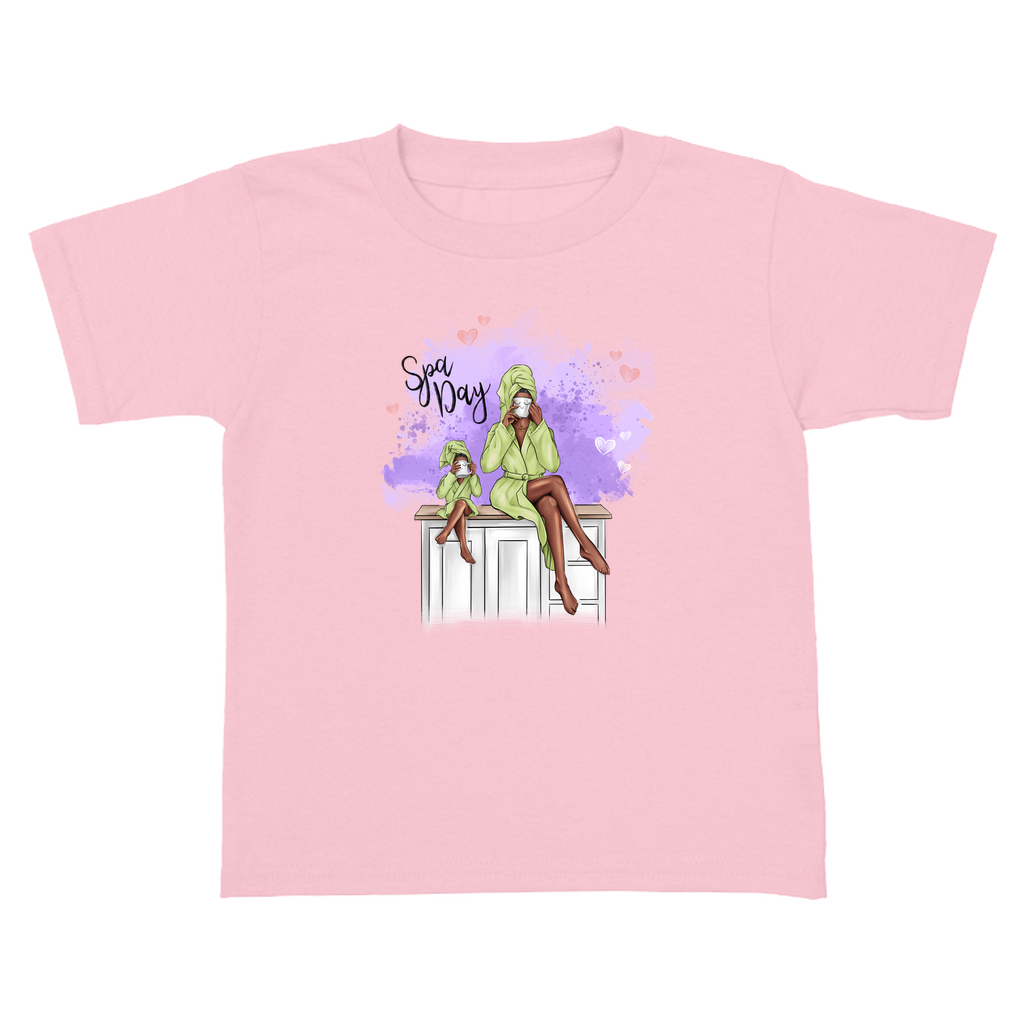 Customizable Spa Day Mother and Daughter Toddler Tee - Perfect for Playtime Adventures!