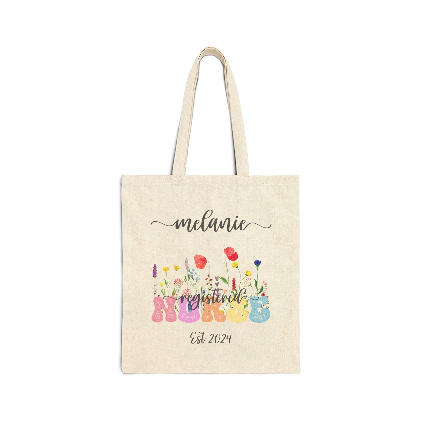 Personalized, Customized, Cotton Canvas Nurse Tote Bags - Customizable with your Speciality, Stylish and durable, Gift for Medical Profession