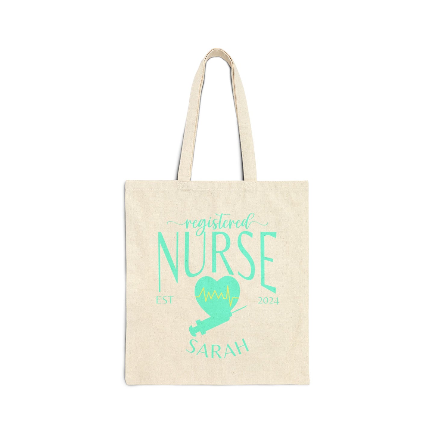 Personalized Cotton Canvas Nurse Tote Bags – Customizable with your Specialty, Nurse's Name and Year of Graduation!  Cute Canvas Tote Bag Gift for Nurse Ecofriendly Bag