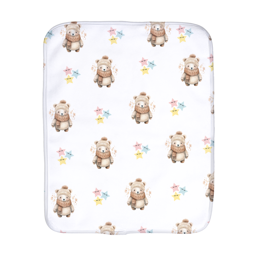 Whimsical Polar Bear Burp Cloths - 15x12” (381 x 304.8mm) of Cozy Comfort for Little Ones!