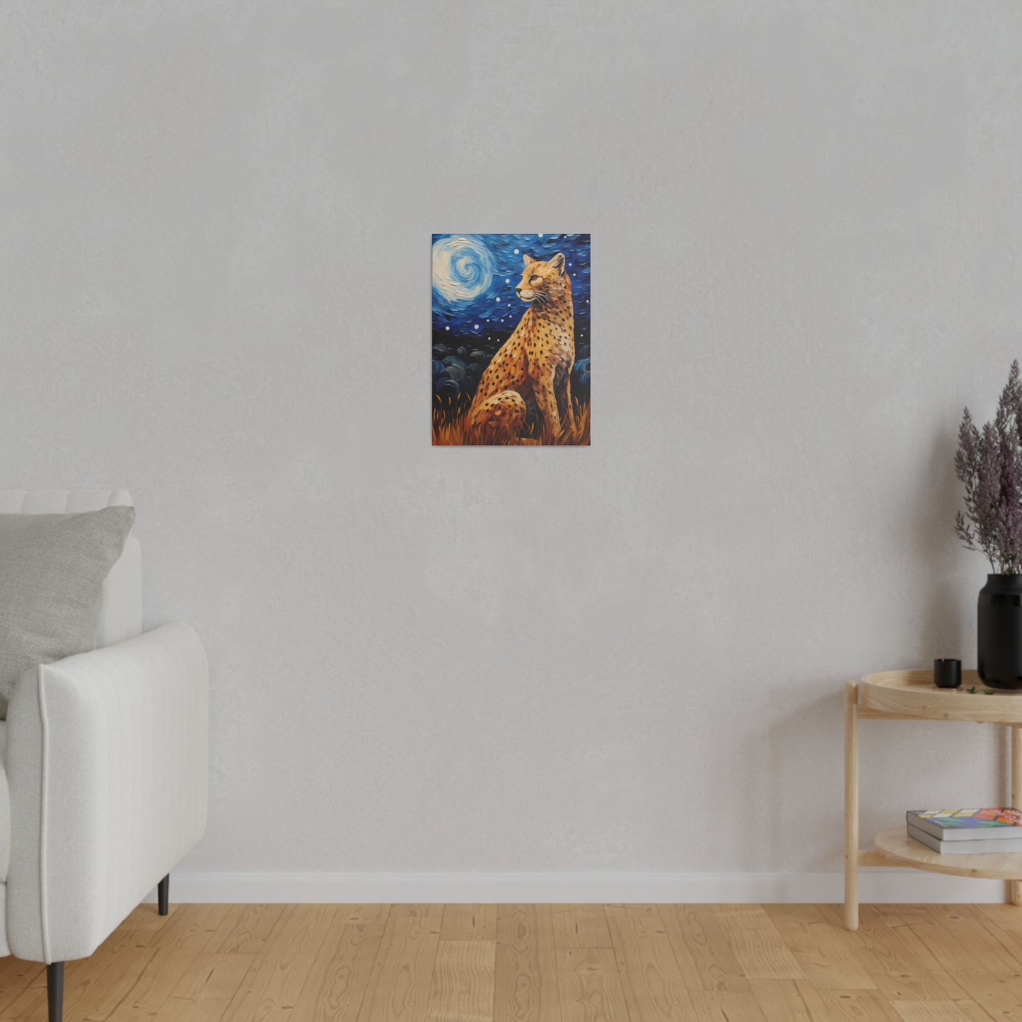 Starry Night Reimagined: Eco-Friendly Van Gogh-Style Canvas, Van Gogh Style Wall Art Starry Night Oil Painting on Stretched Canvas