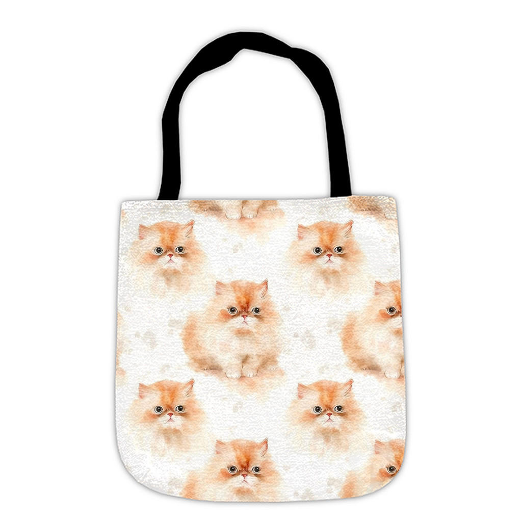 Tapestry Tote Cute Cat Bag Ginger Persian Cat Hobo Bag Tapestry Shoulder Bag Jacquard Woven Tote Bag Tapestry Tote Kids Grocery Bags Art