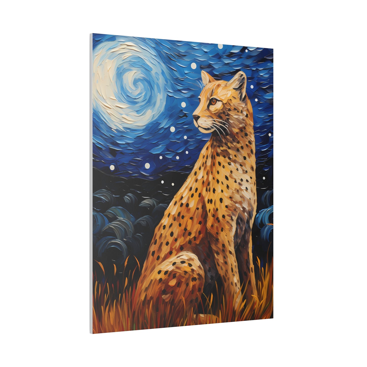 Starry Night Reimagined: Eco-Friendly Van Gogh-Style Canvas, Van Gogh Style Wall Art Starry Night Oil Painting on Stretched Canvas