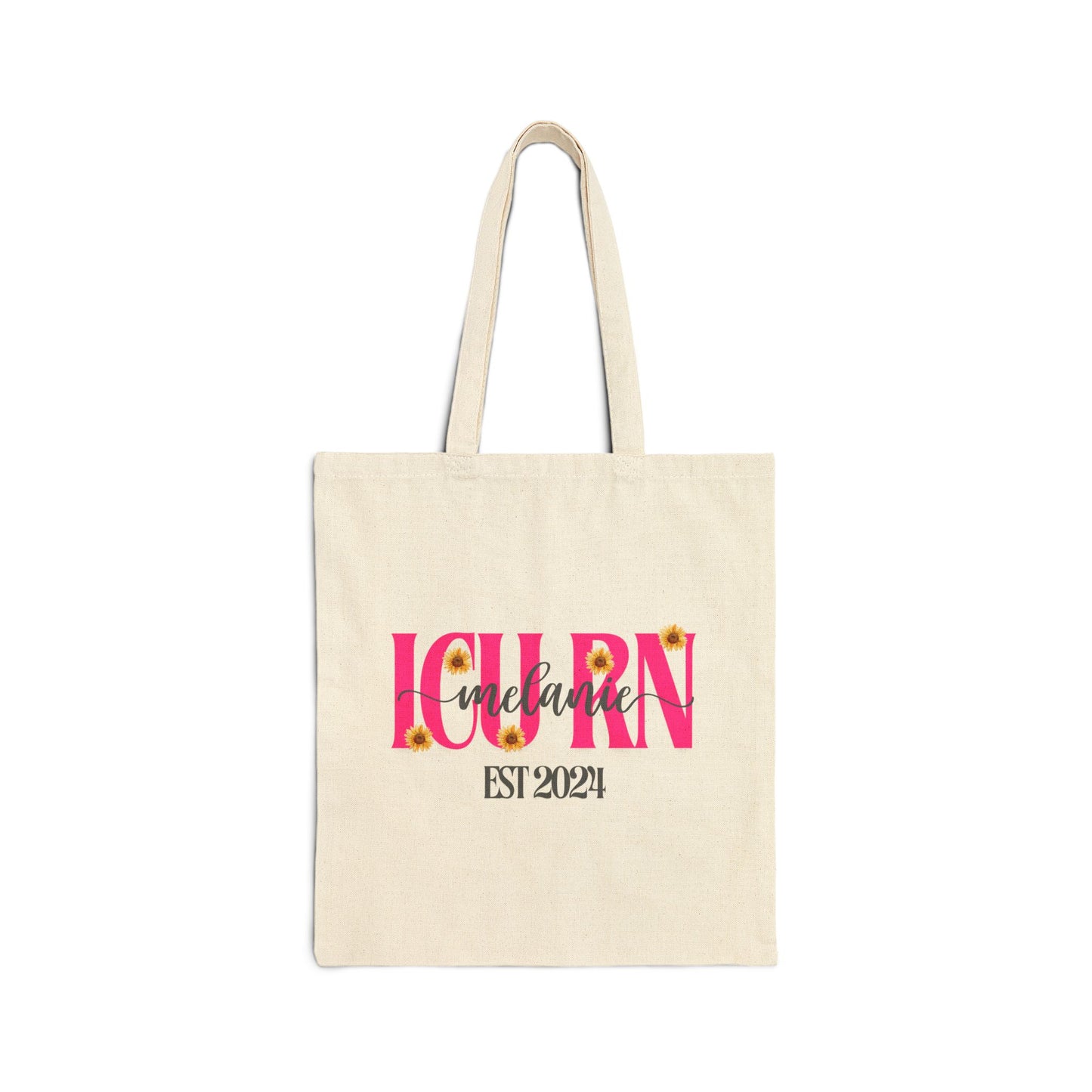 Customizable Cotton Canvas Nurse Tote Bag Personalized with Name, Specialty and Graduation Year, Cute Canvas Tote Bag Gift for Nurse Eco-friendly Bag