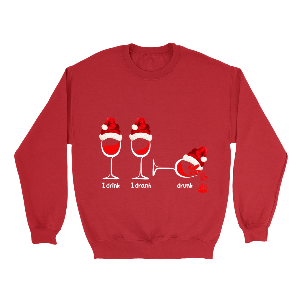 Sip, Savour, Celebrate: Unveil the Festive Spirit with Our “I Drink, I Drank, Drunk” Christmas Sweatshirts - a Touch of Holiday Cheer!