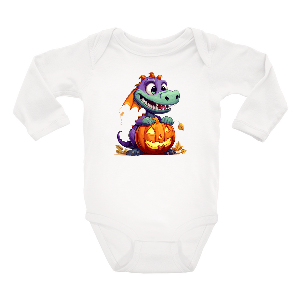 Infant Halloween Dinosaur Long Sleeve Onesie