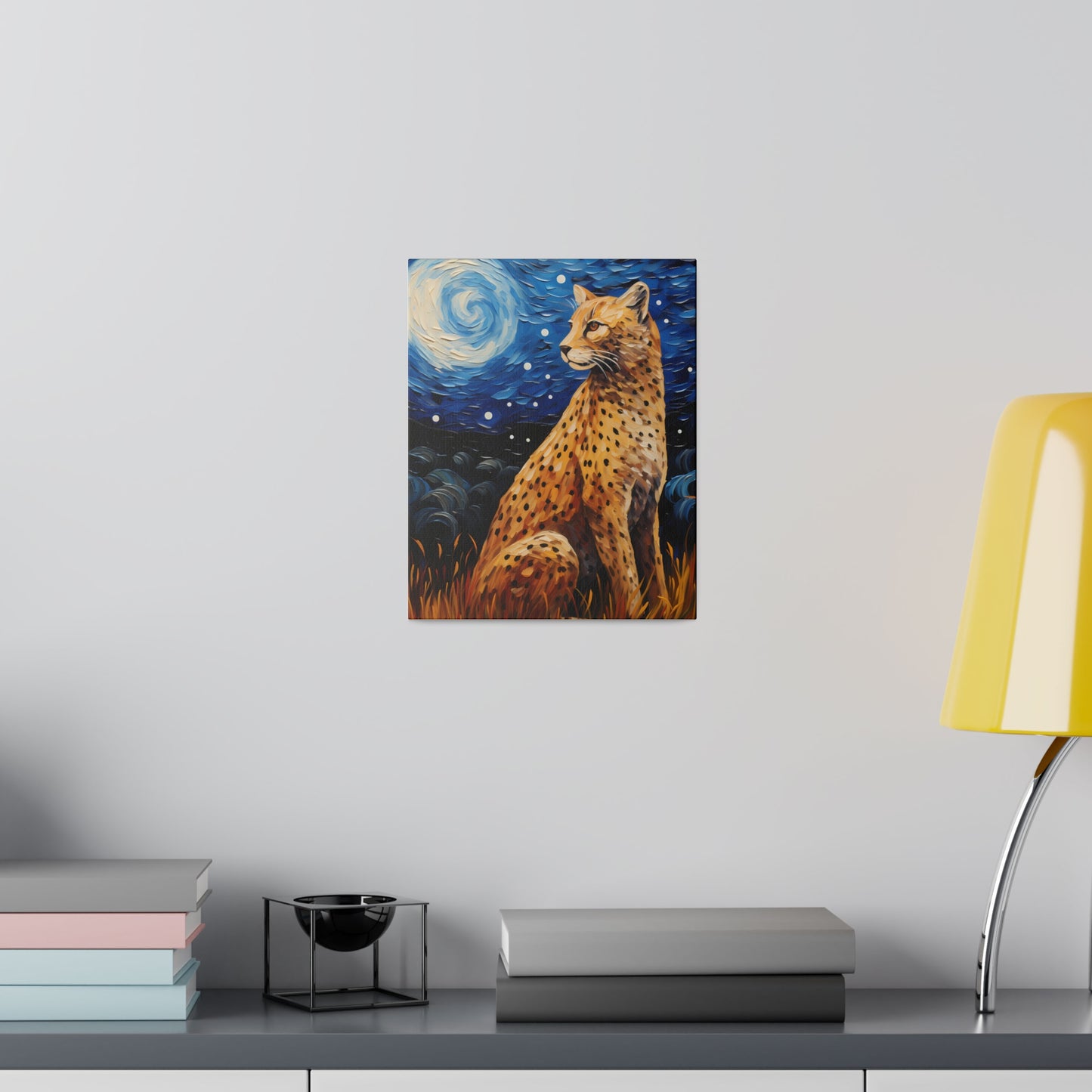 Starry Night Reimagined: Eco-Friendly Van Gogh-Style Canvas, Van Gogh Style Wall Art Starry Night Oil Painting on Stretched Canvas