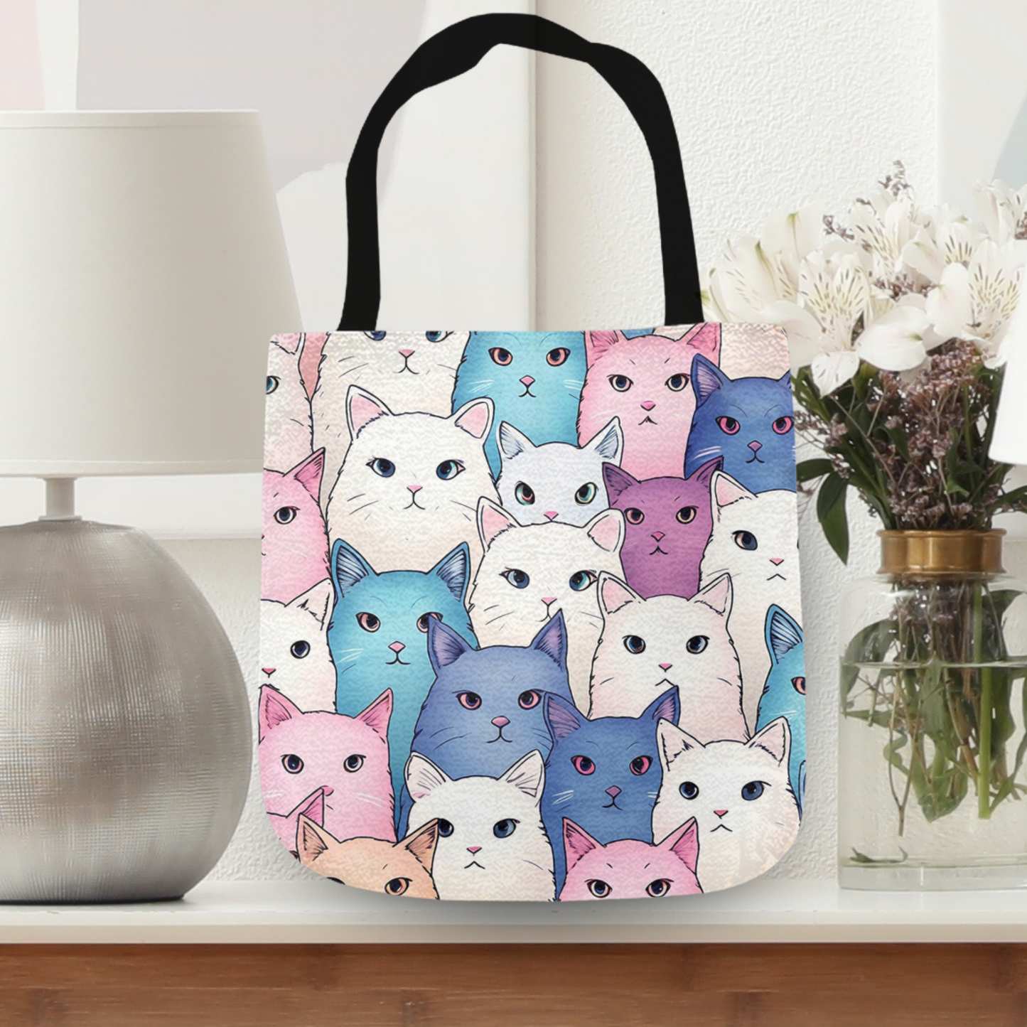 Tapestry Tote Cute Cat Bag Blue Hobo Bag Tapestry Shoulder Bag Jacquard Woven Tote Bag Tapestry Tote Kids Grocery Bags Art Cat Mom Totes All Over Print Bags Cat Lover Tote Bags Gobelin Tapestry Shoulder Bag Woven Tote Bag Cat Lover Gift for Mom