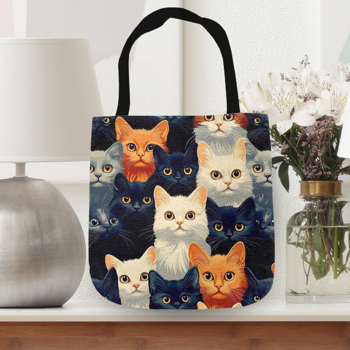 Tapestry Tote Cute Cat Bag Cats Hobo Bag Tapestry Shoulder Bag Jacquard Woven Tote Bag Tapestry Tote Kids Grocery Bags Art Cat Mom (Copy)