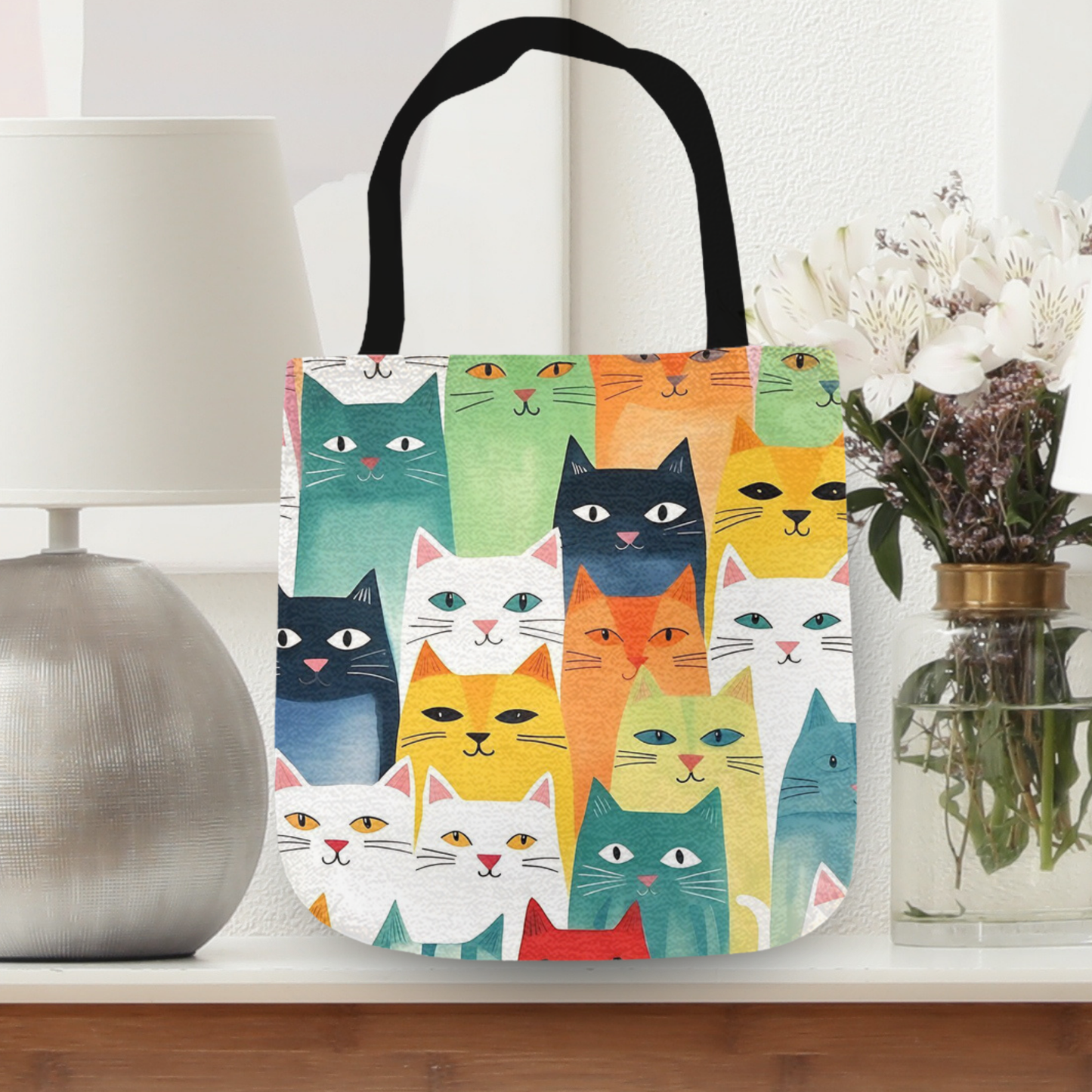 Tapestry Tote Cute Cat Bag Ginger Cat Hobo Bag Tapestry Shoulder Bag Jacquard Woven Tote Bag Tapestry Tote Kids Grocery Bags Art Cat Mom