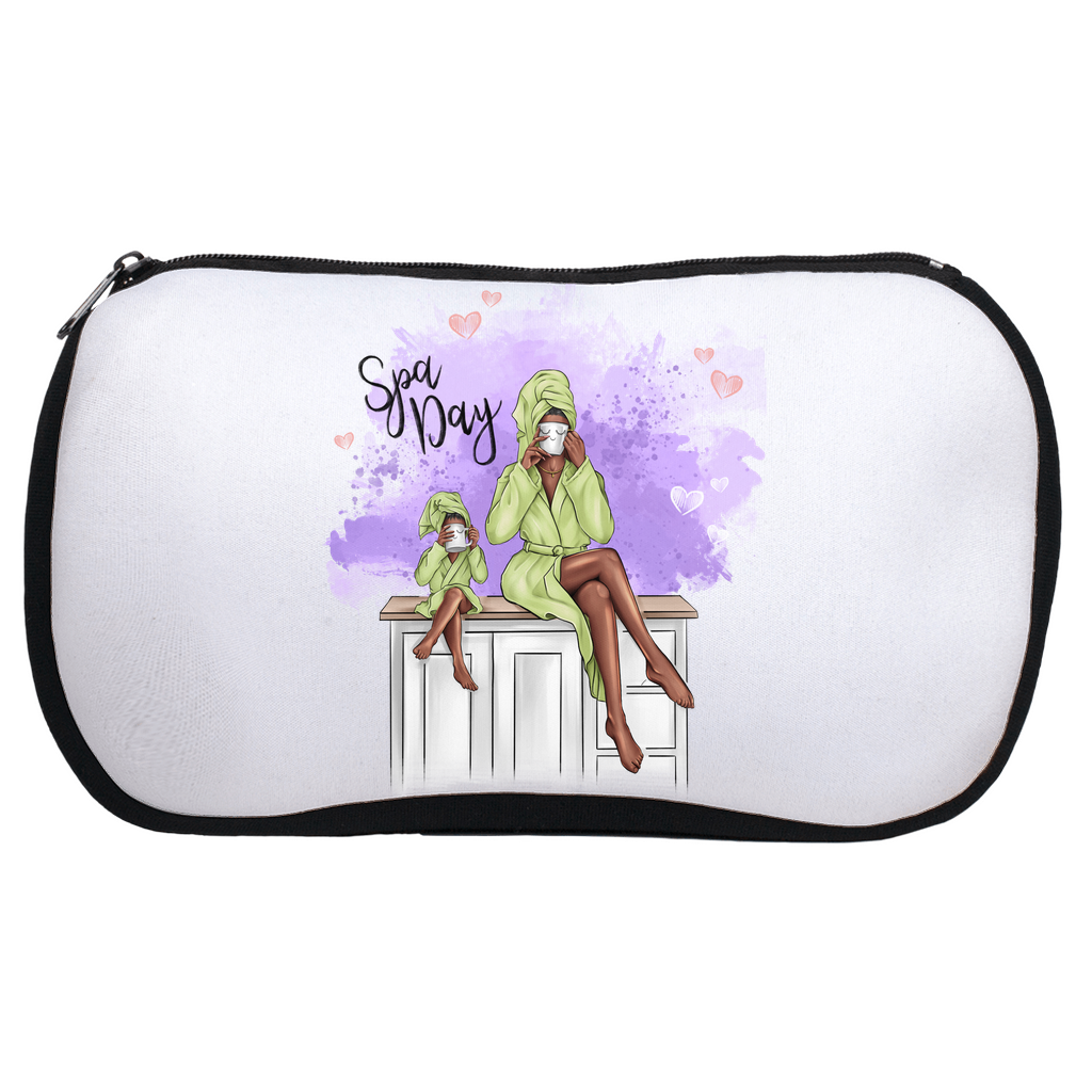 Customizable Spa Day Neoprene Makeup Bag, Mother And Daughter - A Stylish Touch To Your Daily Routine!