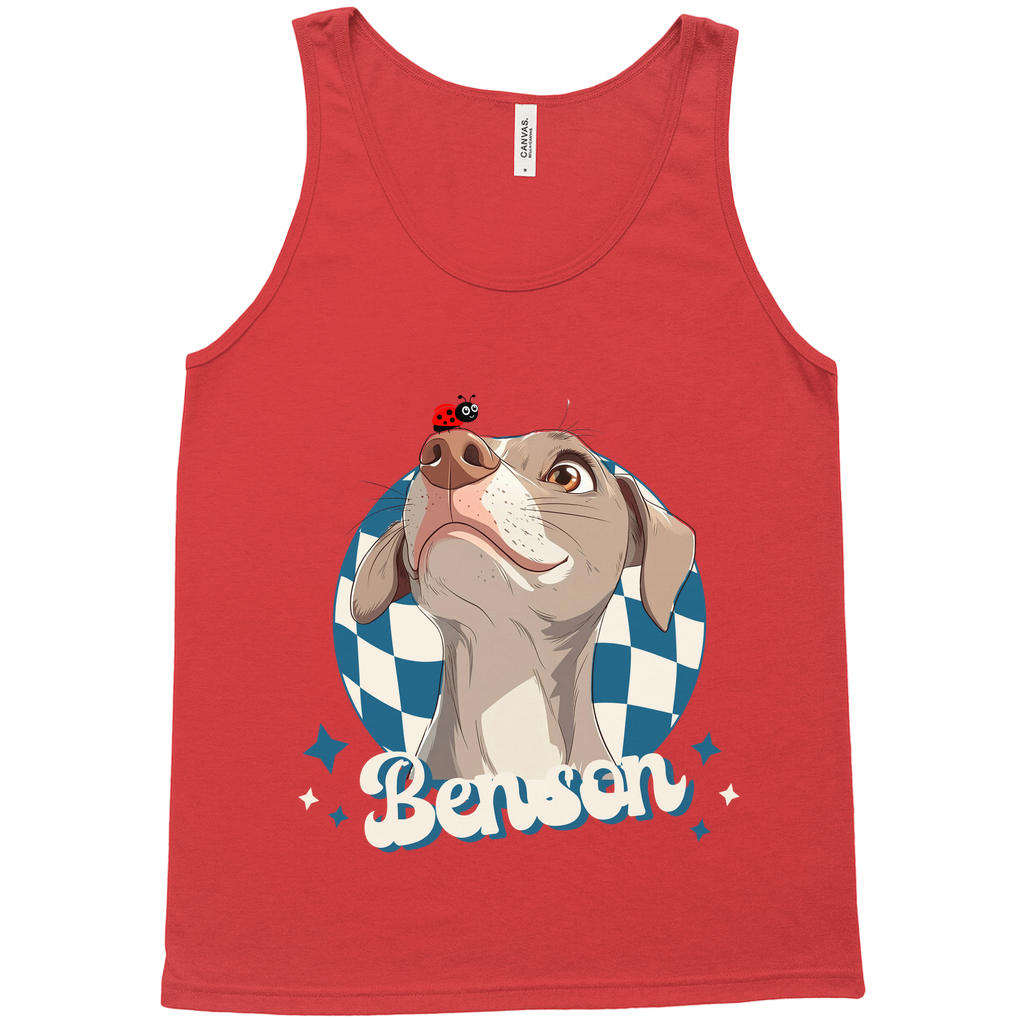 Bella + Canvas 3480 Unisex Jersey Tank – Whimsical Animal & Insect Portrait.