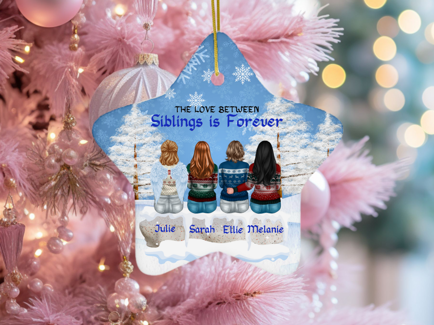 Personalized and Customized Christmas Porcelain Ornaments