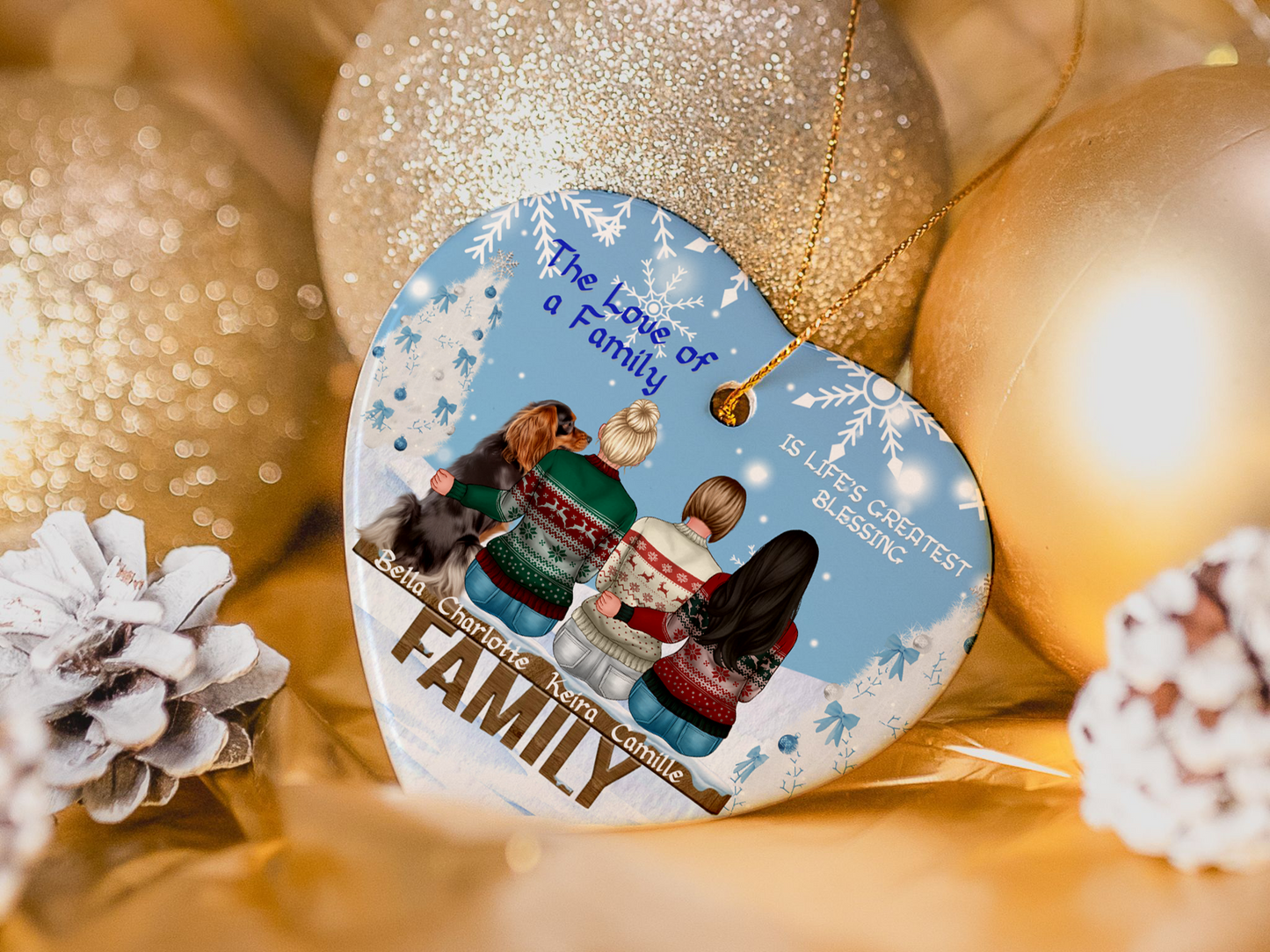 Personalized and Customized Christmas Porcelain Ornaments