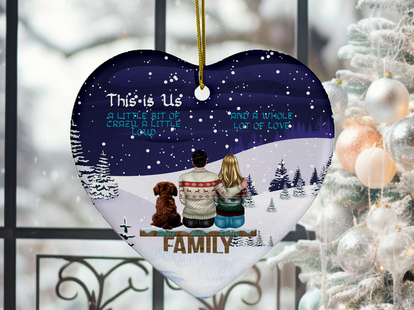 Personalized and Customized Christmas Porcelain Ornaments