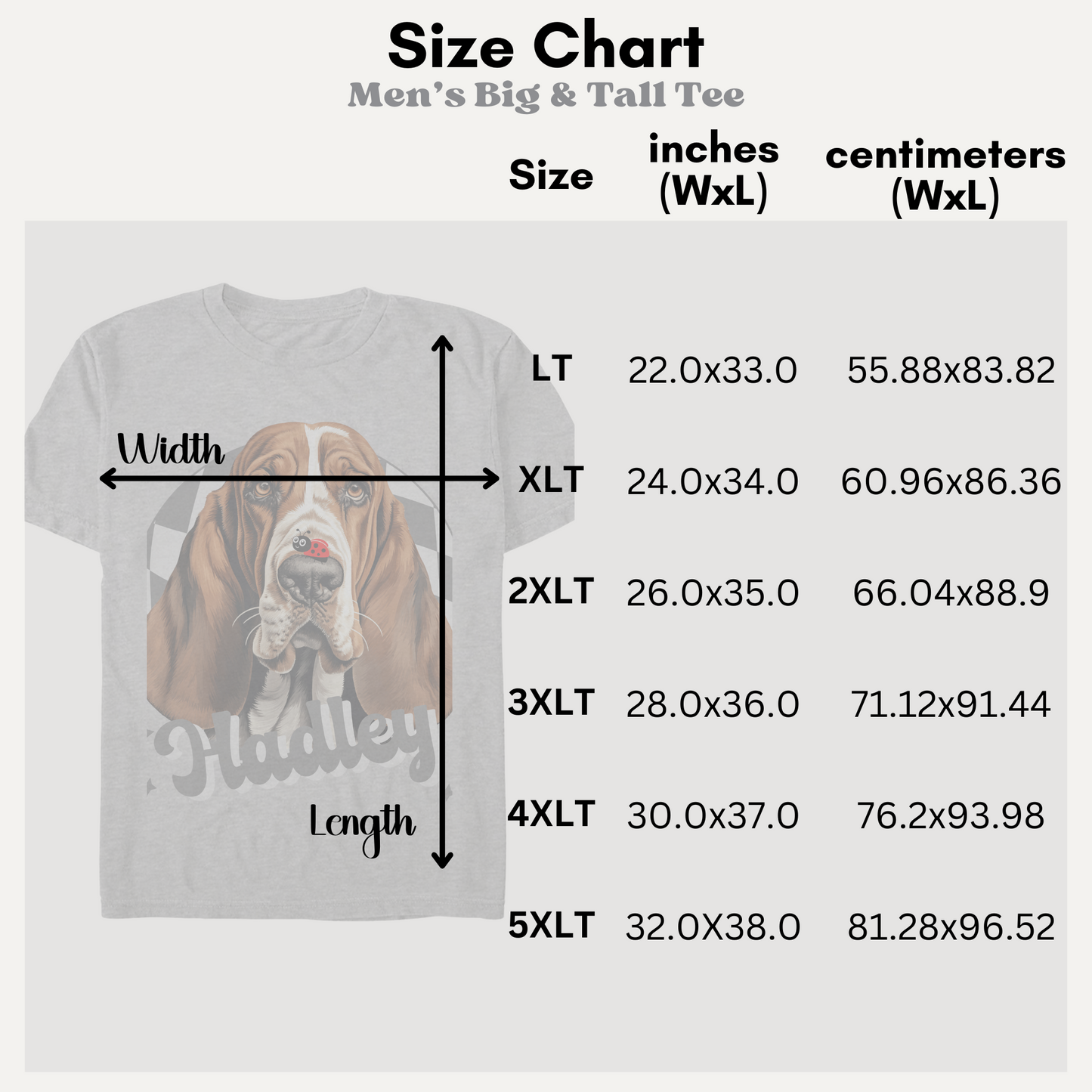 Men’s Big and Tall Tee – Whimsical Animal & Insect Portrait.