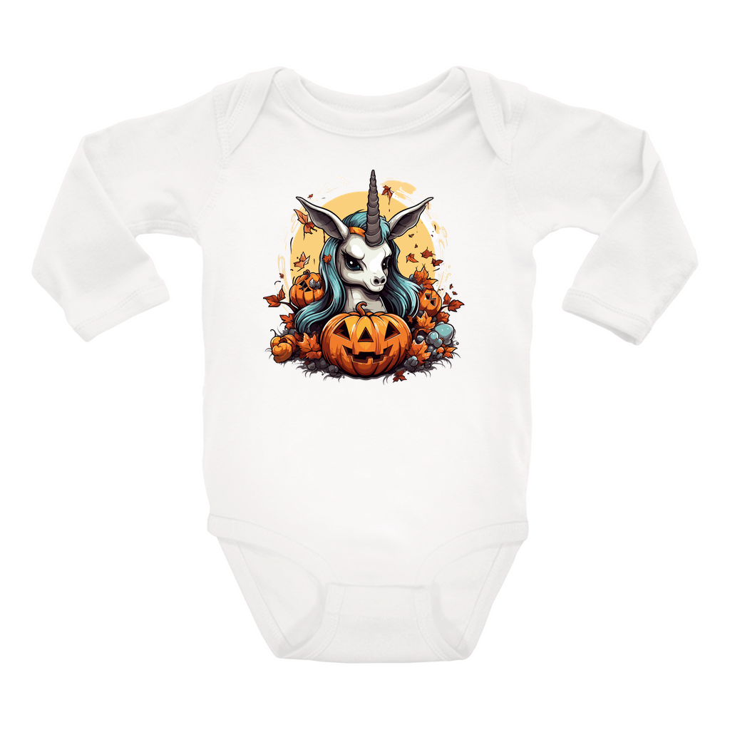 Infant Halloween Unicorn Long Sleeve Onesie