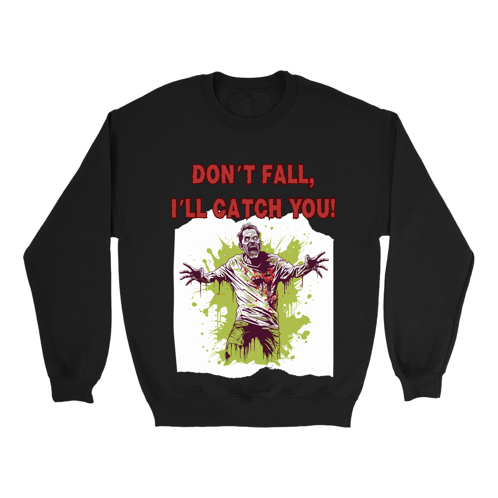 Explore our bewitching collection of Halloween sweatshirts, showcasing the mysterious allure of a zombie on the front.