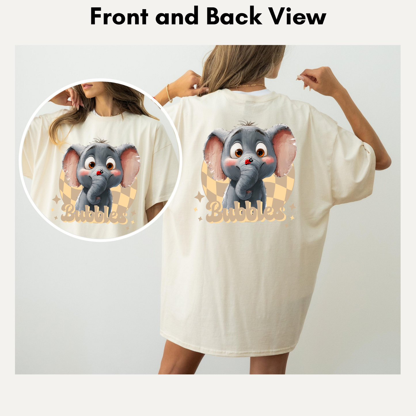 Bella+Canvas 3001 Unisex Jersey Crew Neck Tee – Whimsical Animal & Insect Portrait With FRONT IMAGE PLACEMENT (Options for Back Image Placement Are listed separately due to SKU Limitations).