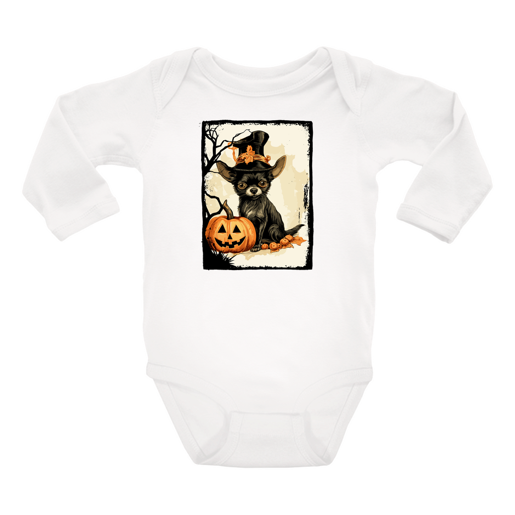 Infant Halloween Chihuahua Long Sleeve Onesie