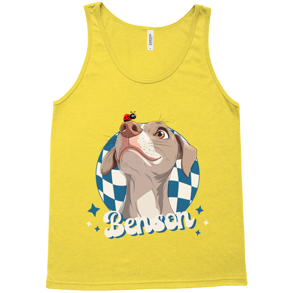 Bella + Canvas 3480 Unisex Jersey Tank – Whimsical Animal & Insect Portrait.