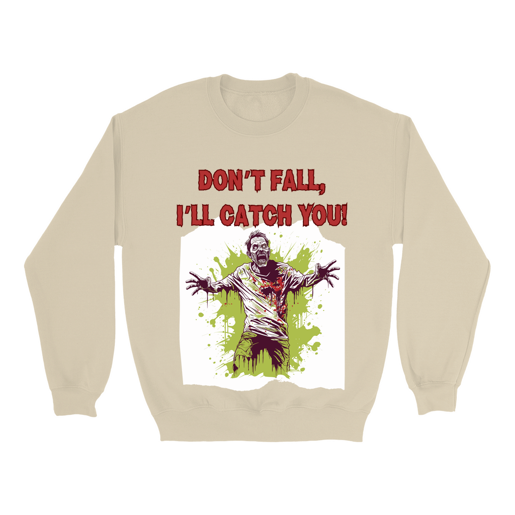 Explore our bewitching collection of Halloween sweatshirts, showcasing the mysterious allure of a zombie on the front.