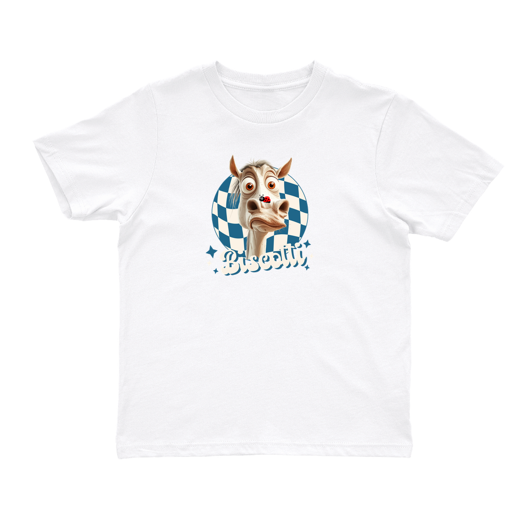 Comfort Colors 9018 Youth Heavyweight T-shirt – Whimsical Animal & Insect Portrait, Funny Dog Tee, Funny Horse Tee, Funny Pet Tee.