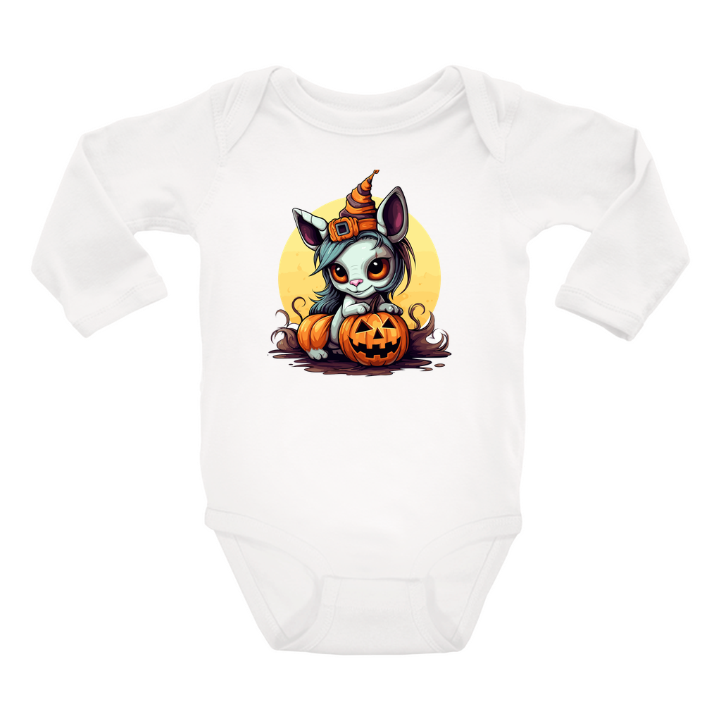 Infant Halloween Unicorn Long Sleeve Onesie